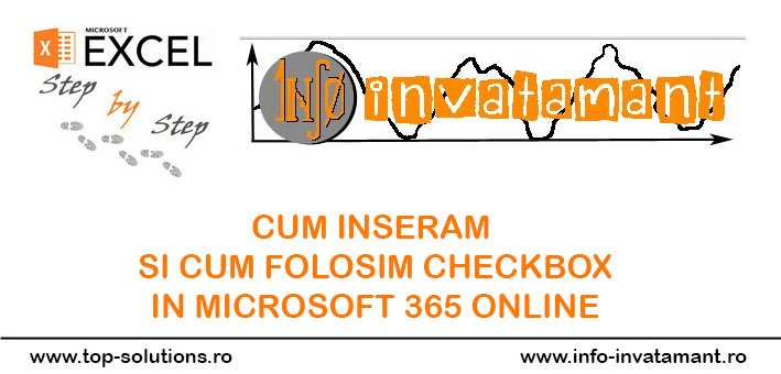 Cum inseram si folosim un Checkbox in Microsoft 365 online