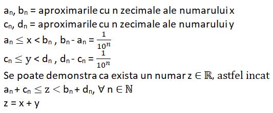 Operatii cu numere reale
